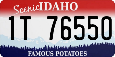 ID license plate 1T7655O