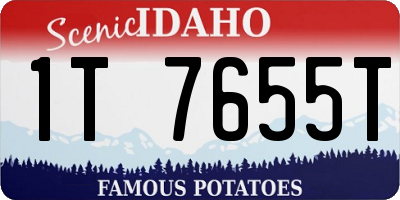 ID license plate 1T7655T