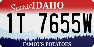 ID license plate 1T7655W