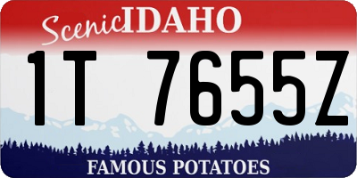 ID license plate 1T7655Z