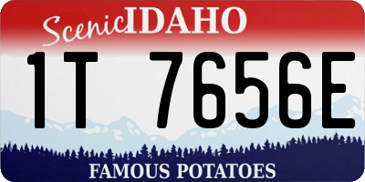 ID license plate 1T7656E