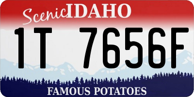 ID license plate 1T7656F