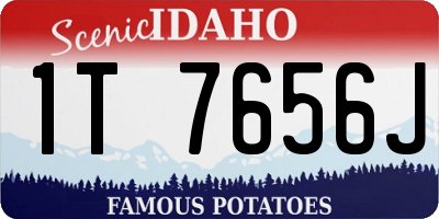 ID license plate 1T7656J