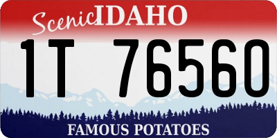 ID license plate 1T7656O