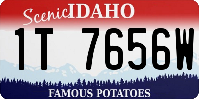 ID license plate 1T7656W