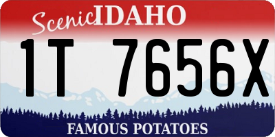 ID license plate 1T7656X