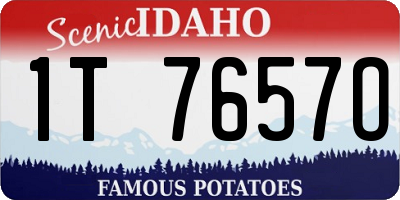 ID license plate 1T7657O