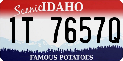 ID license plate 1T7657Q