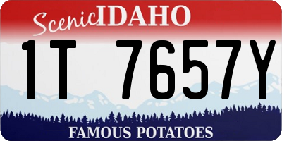 ID license plate 1T7657Y