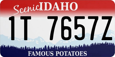 ID license plate 1T7657Z