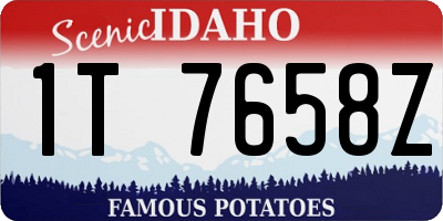 ID license plate 1T7658Z