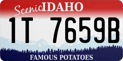 ID license plate 1T7659B