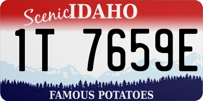 ID license plate 1T7659E