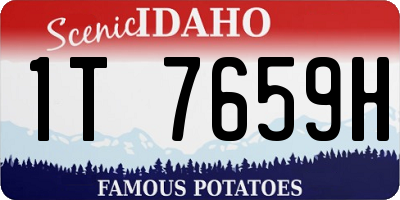 ID license plate 1T7659H