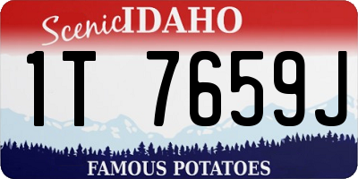 ID license plate 1T7659J