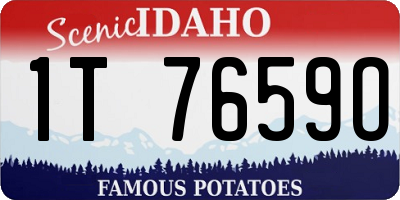 ID license plate 1T7659O
