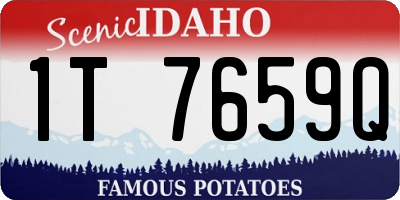 ID license plate 1T7659Q