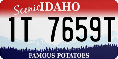 ID license plate 1T7659T
