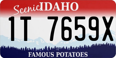 ID license plate 1T7659X