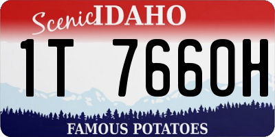 ID license plate 1T7660H