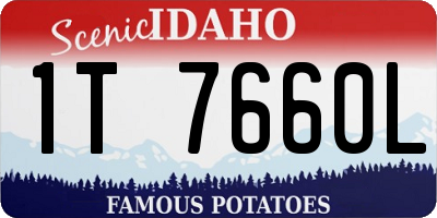 ID license plate 1T7660L