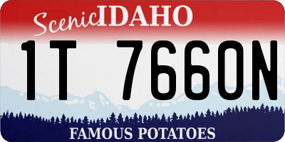 ID license plate 1T7660N