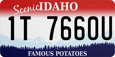 ID license plate 1T7660U