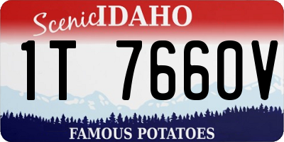 ID license plate 1T7660V
