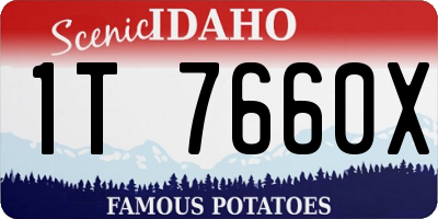 ID license plate 1T7660X