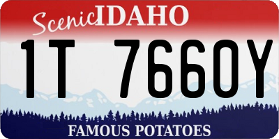 ID license plate 1T7660Y