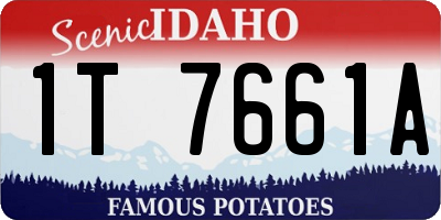 ID license plate 1T7661A