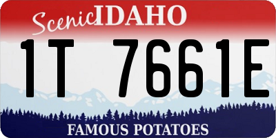 ID license plate 1T7661E