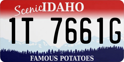 ID license plate 1T7661G