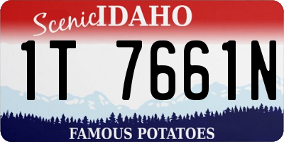 ID license plate 1T7661N