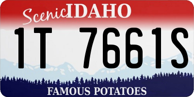 ID license plate 1T7661S