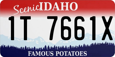 ID license plate 1T7661X