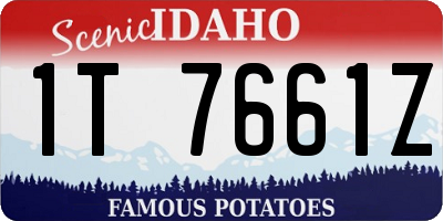 ID license plate 1T7661Z