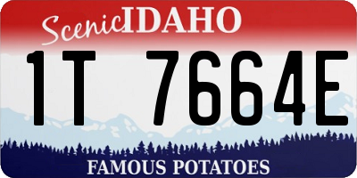 ID license plate 1T7664E
