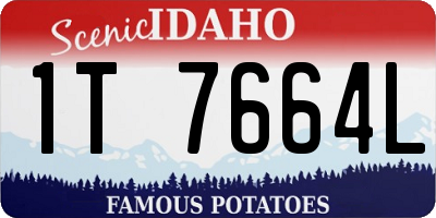 ID license plate 1T7664L