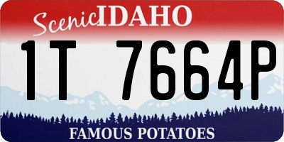 ID license plate 1T7664P