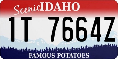 ID license plate 1T7664Z