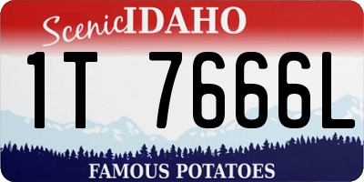 ID license plate 1T7666L