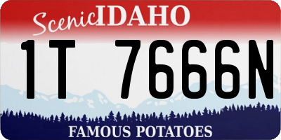 ID license plate 1T7666N