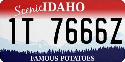 ID license plate 1T7666Z