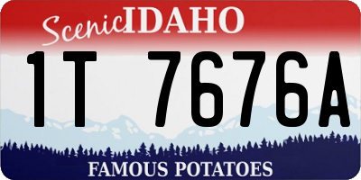 ID license plate 1T7676A