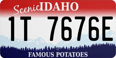 ID license plate 1T7676E