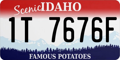 ID license plate 1T7676F