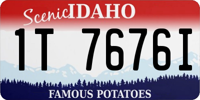 ID license plate 1T7676I