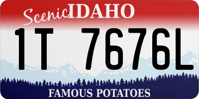 ID license plate 1T7676L