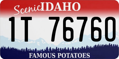 ID license plate 1T7676O